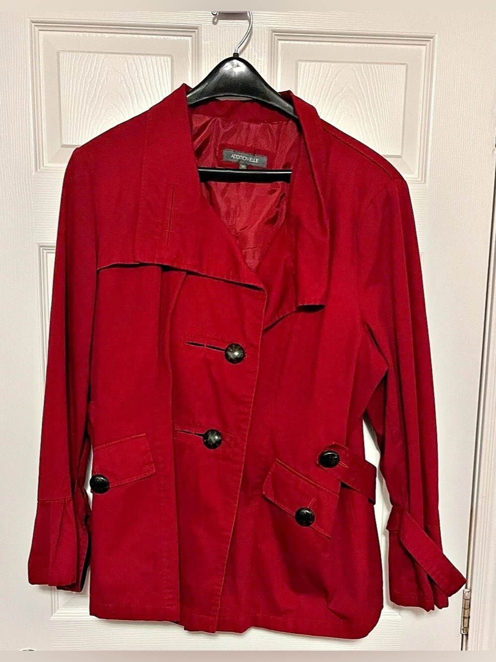 Addition Elle Women's Peacoat style , Red, Size 3X
